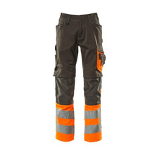 Παντελόνι MASCOT® Leeds, σκούρο ανθρακί/hi-vis πορτοκαλί