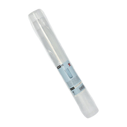 Ένας ρολός διάφανων σακουλών σε διαφανή συσκευασία με λευκό-μπλε ετικέτα Starpak - τέλειο για την φιλική προς το περιβάλλον αποθήκευση μαζί με τα Starpak 10 επαναχρησιμοποιήσιμα ποτήρια για longdrinks.