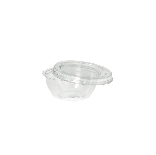 Ένα καθαρό, στρογγυλό καπάκι Starpak 100 (PS, Ø 6,7 cm, ύψος 1 cm), ιδανικό για τη συσκευασία τροφίμων, παρουσιάζεται μπροστά σε απλό λευκό φόντο.