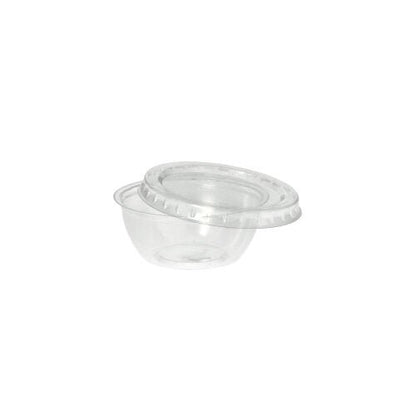 Ένα καθαρό, στρογγυλό καπάκι Starpak 100 (PS, Ø 6,7 cm, ύψος 1 cm), ιδανικό για τη συσκευασία τροφίμων, παρουσιάζεται μπροστά σε απλό λευκό φόντο.