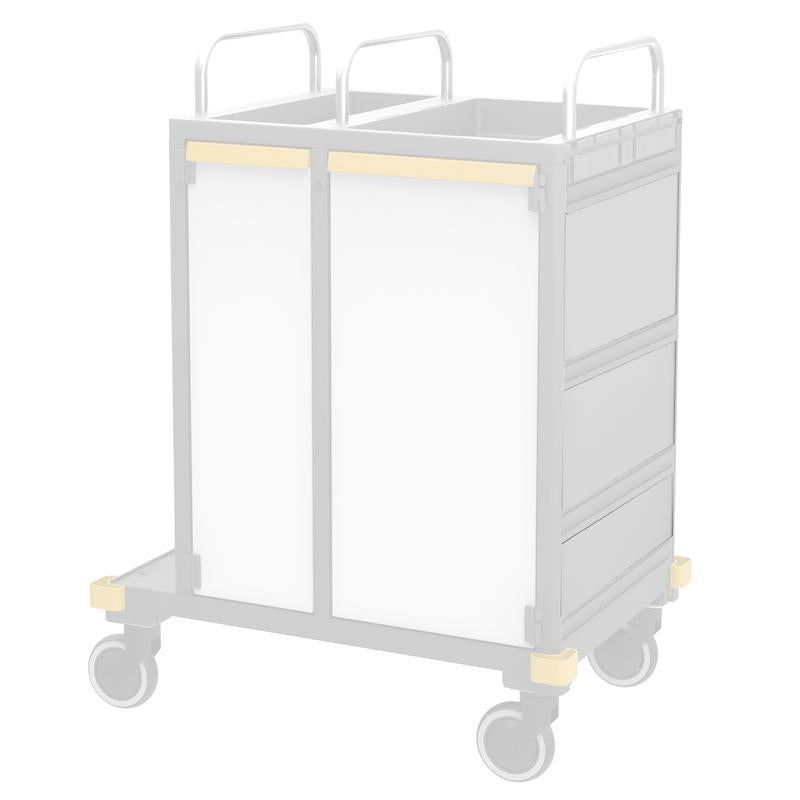 VERMOP πλαϊνός τοίχος πολλαπλών τοίχων Λευκό λευκό, 497 x 174 x 3 cm