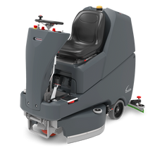 Numatic tride-on scrubber dryer TRL720/200T συμπεριλ. φορτιστής και βούρτσες TenTec κόκκινα | Συσκευασία (1 τεμάχιο)