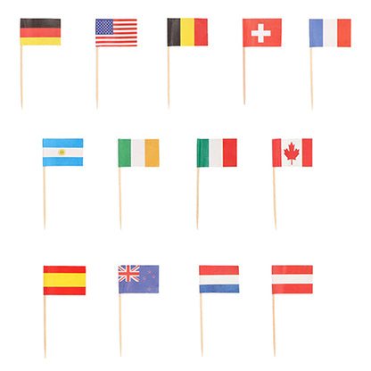 500 λευκά Deko-Picker από την PAPSTAR GmbH, 8 cm μήκος, είναι ιδανικά για κομψές παρουσιάσεις και φιλικά προς το περιβάλλον γεγονότα.