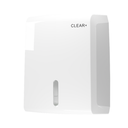 Clear+ Falthandtuchspender weiß
