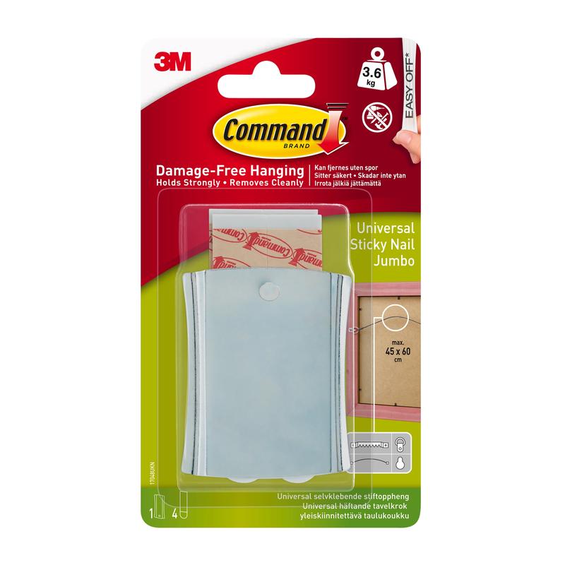 Command™ Universal Adhesive Nail XL 17048 | Τσάντα (4 τεμάχια)
