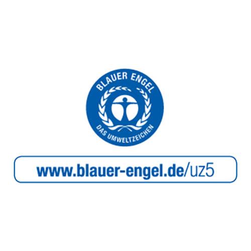Das blau-weiße Logo "Blauer Engel Das Umweltzeichen" erscheint auf PAPSTAR Handtuchpapier C-Falz, 50x25 cm, natur, 1-lagig (120 Blätter), von PAPSTAR GmbH, aus 100% Recyclingpapier. Mehr Infos: www.blauer-engel.de/uz5.