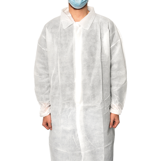 MaiMed-Coat V, παλτό επισκέπτη από φλις με 4 καρφιά πρέσας, περ. 120 εκ