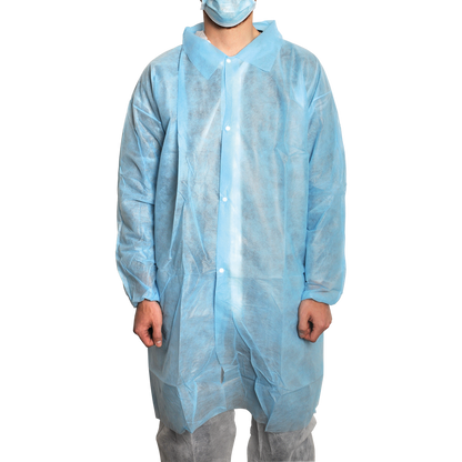 MaiMed-Coat V, παλτό επισκέπτη από φλις με 4 καρφιά πρέσας, περ. 120 εκ