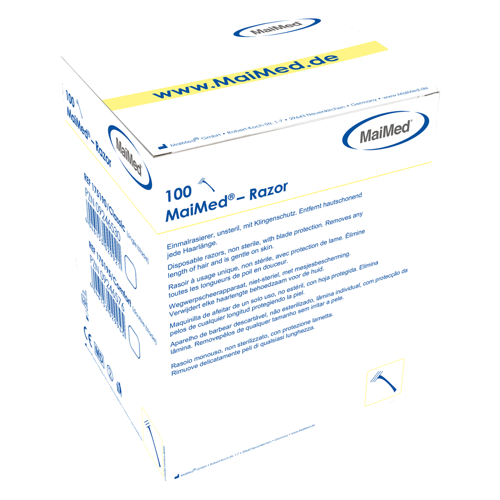 MaiMed - Razor Classic ξυραφάκι μιας χρήσης, μη αποστειρωμένο, 100 τμχ/κουτί. | Κουτί (100 τεμάχια)