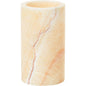 Η θήκη κεριών Duni GmbH από Mineral Onyx (125x70 mm) εντυπωσιάζει με τον κομψό σχεδιασμό της σε ανοιχτό μπεζ με φυσική φλέβα και ανοιχτή κορυφή, που παρουσιάζεται σε ένα απλό λευκό φόντο. Συσκευασία: 1 τεμάχιο.