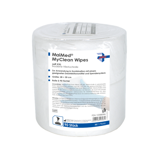 MaiMed MyClean Wipes soft XXL desi wipes, refill 90 sheets, unsaturated, 28x30cm | Συσκευασία (90 φύλλα)