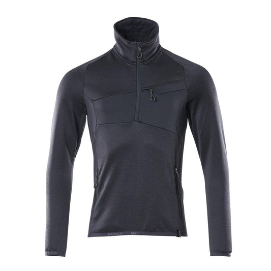 Πουλόβερ φλις με κοντό μπουφάν microfleece με φερμουάρ