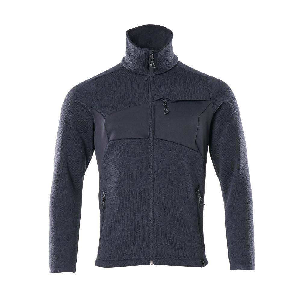 Πλεκτό πουλόβερ με ζακέτα με φερμουάρ