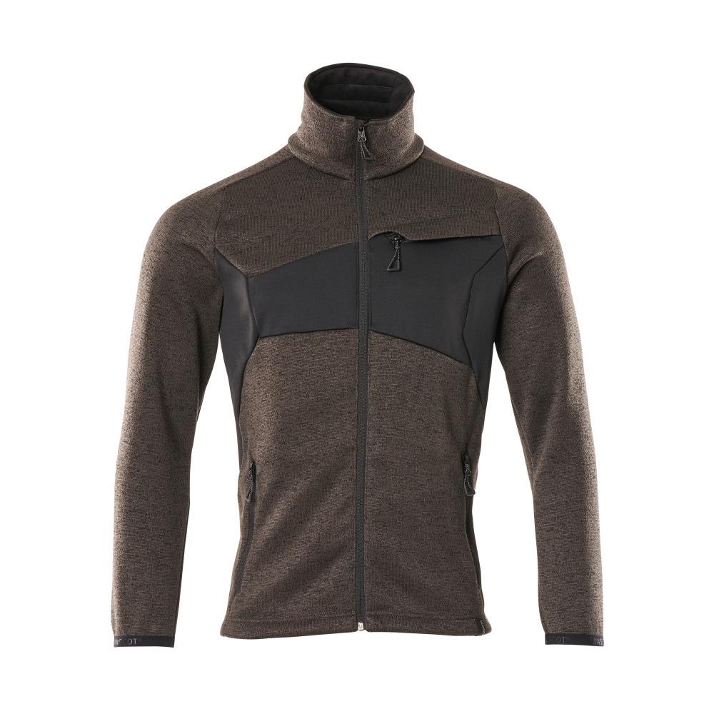 Πλεκτό πουλόβερ με ζακέτα με φερμουάρ