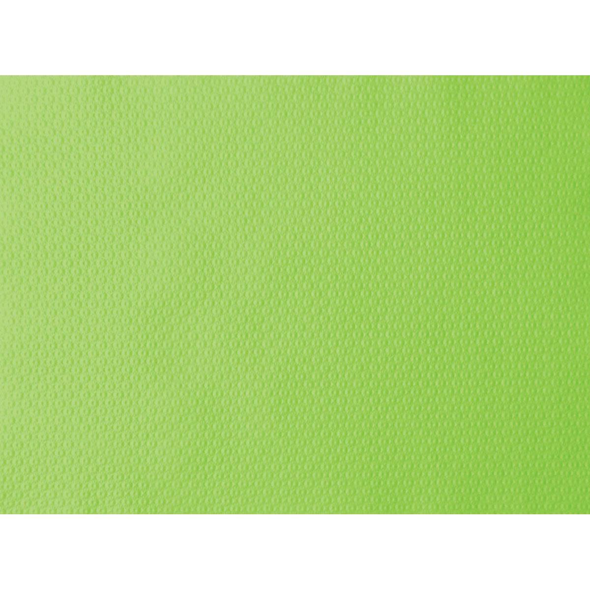 Η κοντινή λήψη του χάρτινου σουπλά Duni GmbH 30x40 cm σε χρώμα ακτινιδίου δείχνει μια φωτεινά πράσινη, δομημένη επιφάνεια με ομοιόμορφα κατανεμημένα, ανάγλυφα σημεία - ιδανική για πάρτι και εκδηλώσεις. Η συσκευασία περιέχει 500 τεμάχια.