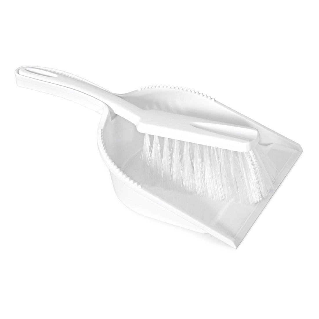 Εμφανίζεται η Nölle Profi Brush HACCP Kehrgarnitur Borste 0,25 mm μαλακές τρίχες από την Nölle Profi Brush Bürsten- & Pinseltechnik e.K. με λευκή σκούπα και μαλακή βούρτσα τρίχας σε HACCP-συμβατό σχέδιο χρήσης.