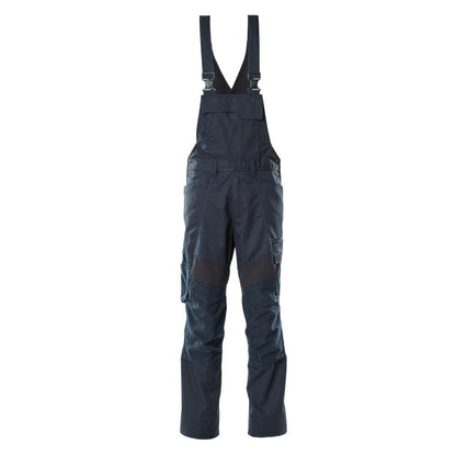 Dungarees, τσέπες στα γόνατα, stretch ένθετα Dungarees, μαύρο-μπλε