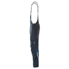 Dungarees, τσέπες στα γόνατα, stretch ένθετα Dungarees, μαύρο-μπλε