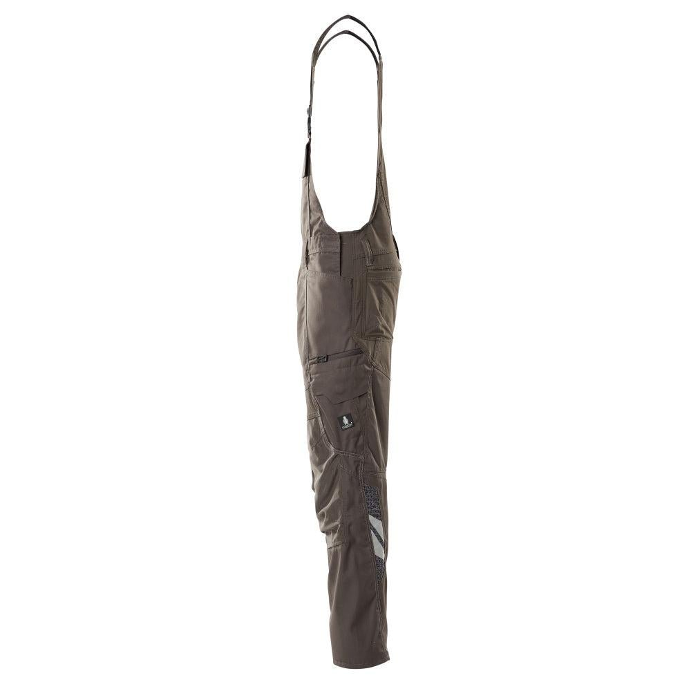 Dungarees, τσέπες στα γόνατα, stretch ένθετα Dungarees, σκούρο ανθρακί