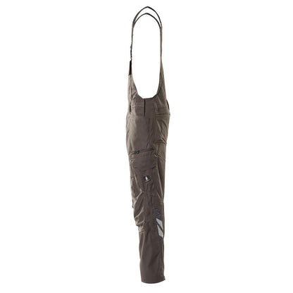 Dungarees, τσέπες στα γόνατα, stretch ένθετα Dungarees, σκούρο ανθρακί