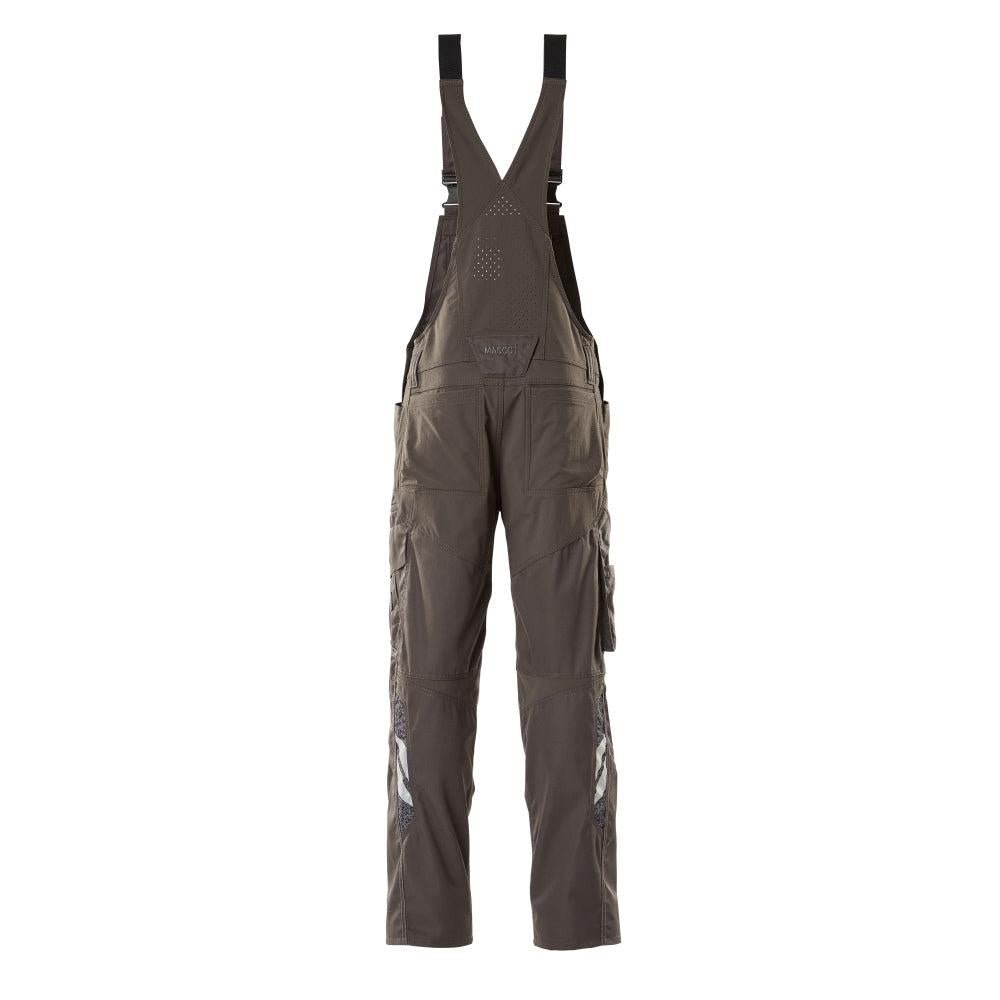 Dungarees, τσέπες στα γόνατα, stretch ένθετα Dungarees, σκούρο ανθρακί
