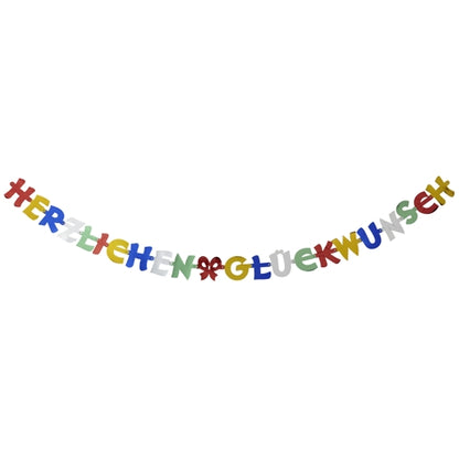 Η PAPSTAR αλυσίδα χαιρετισμού 2,5 μ "Συγχαρητήρια" από την PAPSTAR GmbH είναι μια εορταστική, πολύχρωμη διακόσμηση για πάρτι - κάθε γράμμα σε ένα φωτεινό χρώμα, ιδανική για κάθε γιορτή. Παραδίδεται σε μία τσάντα.