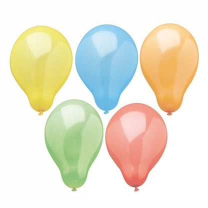 PAPSTAR GmbH Luftballons "Rainbow" Ø 19 cm, bunt sortiert im 10er-Beutel: Δέκα πολύχρωμα μπαλόνια για κάθε γιορτή, ιδανικά για γενέθλια και τέλεια τοποθετημένα μπροστά από λευκό φόντο.