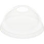 Der Duni GmbH Kuppeldeckel mit Öffnung für 188001-2 ist ein transparenter rPET-Kuppeldeckel mit Öffnung, ideal für Becher zum Servieren von Smoothies oder Eisgetränken. Erhältlich in Packungen mit 60 Stück.
