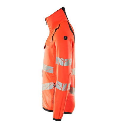 Πουλόβερ φλις με μπουφάν microfleece με φερμουάρ