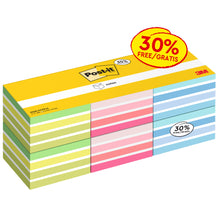 Eine Packung Post-it® Notes Würfel, 76x76 mm, 450 Blatt/Block, farblich sortiert (6 Blöcke), von 3M Deutschland GmbH-ideal für Notizen im Büro. PEFC-zertifiziert (SGSCH-PEFC-COC-110078).
