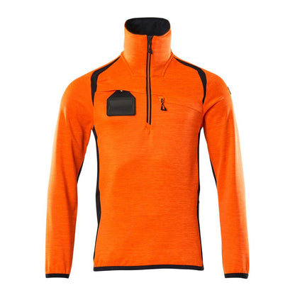Πουλόβερ φλις με κοντό μπουφάν microfleece με φερμουάρ