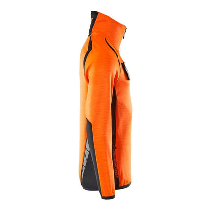 Πουλόβερ φλις με κοντό μπουφάν microfleece με φερμουάρ