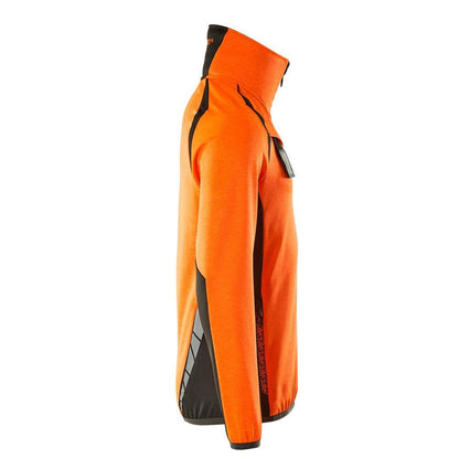Πουλόβερ φλις με κοντό μπουφάν microfleece με φερμουάρ
