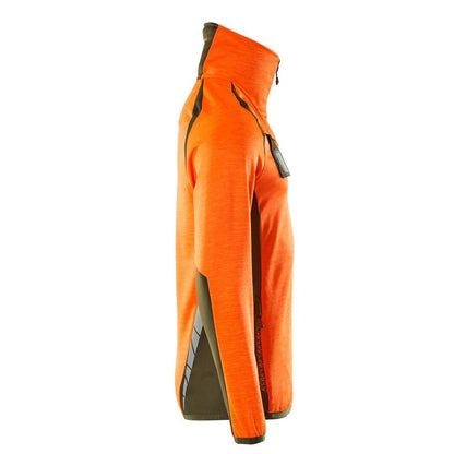 Πουλόβερ φλις με κοντό μπουφάν microfleece με φερμουάρ