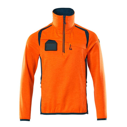 Πουλόβερ φλις με κοντό μπουφάν microfleece με φερμουάρ