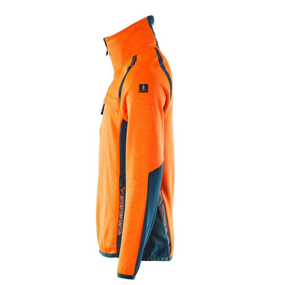 Πουλόβερ φλις με κοντό μπουφάν microfleece με φερμουάρ