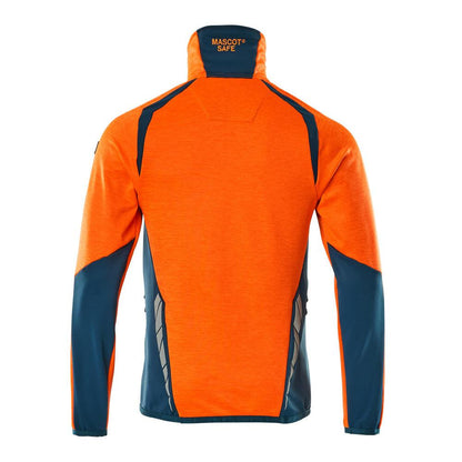 Πουλόβερ φλις με κοντό μπουφάν microfleece με φερμουάρ
