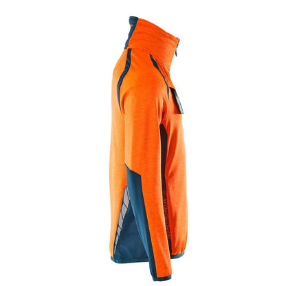 Πουλόβερ φλις με κοντό μπουφάν microfleece με φερμουάρ