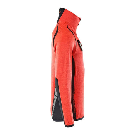 Πουλόβερ φλις με κοντό μπουφάν microfleece με φερμουάρ