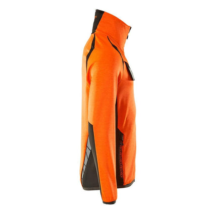 Πουλόβερ φλις με μπουφάν microfleece με φερμουάρ