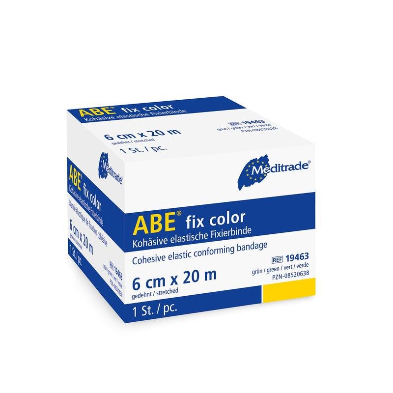 Επίδεσμος στερέωσης ABE® σταθερού χρώματος υψηλής ελαστικότητας, 6 cm x 20 m