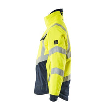 Χειμερινό μπουφάν με καπιτονέ φόδρα Pilot jacket Multisafe, hi-vis κίτρινο/μαύρο-μπλε