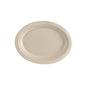 Το οβάλ πιάτο Duni GmbH 26 cm καφέ από μη επικαλυμμένη bagasse (260x200x20 mm, 50 τεμάχια) είναι βιοδιασπώμενα, φιλικά προς το περιβάλλον είδη μιας χρήσης για βιώσιμη διακόσμηση τραπεζιού.