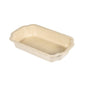 Το Tray Take-Away Fibre 1-comp Natur της Duni GmbH είναι ένας μπεζ, ορθογώνιος, επιστρωμένος δίσκος από bagasse (250x159x43mm) με στρογγυλεμένες γωνίες και εκτεταμένες άκρες. Η λεία, γυαλιστερή εσωτερική πλευρά του το καθιστά μια φιλική προς το περιβάλλον επιλογή συσκευασίας. Συσκευασία: 225 τεμάχια.
