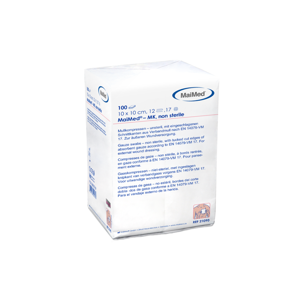 MaiMed-MK-μη αποστειρωμένες κομπρέσες γάζας 100 τεμαχίων/χάρτινη σακούλα
