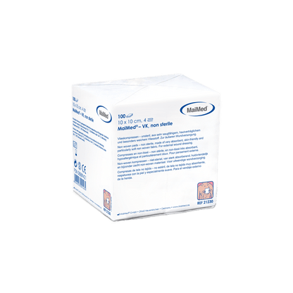 Μη αποστειρωμένες κομπρέσες φλις MaiMed-VK 100 τεμαχίων/χάρτινη σακούλα