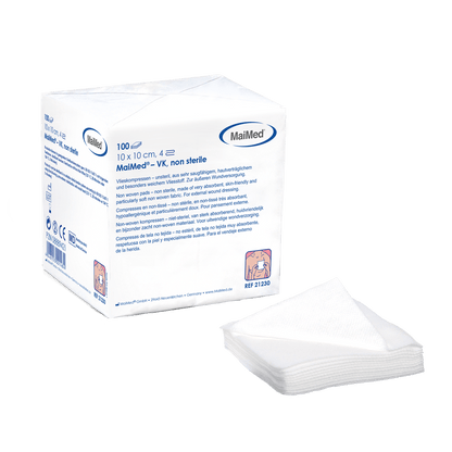 Μη αποστειρωμένες κομπρέσες φλις MaiMed-VK 100 τεμαχίων/χάρτινη σακούλα