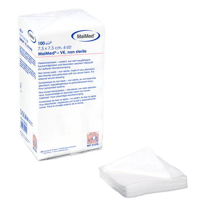 Μη αποστειρωμένες κομπρέσες φλις MaiMed-VK 100 τεμαχίων/χάρτινη σακούλα