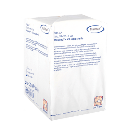 Μη αποστειρωμένες κομπρέσες φλις MaiMed-VK 100 τεμαχίων/χάρτινη σακούλα