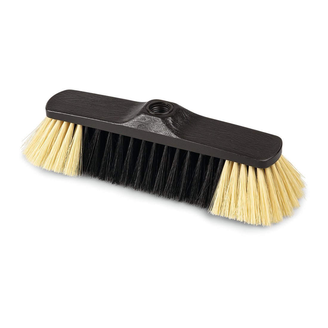 Η επαγγελματική σκούπα Nölle Profi Brush Stubenbesen (28 cm, ανθρακί) από την Nölle Profi Brush Bürsten- & Pinseltechnik e.K. διαθέτει μαύρη πλαστική βάση με μείγμα ποιοτικών τριχών - μαύρο κέντρο, ανοιχτό καφέ πλευρές - και μια τρύπα με σπείρωμα για την τοποθέτηση κονταριού.